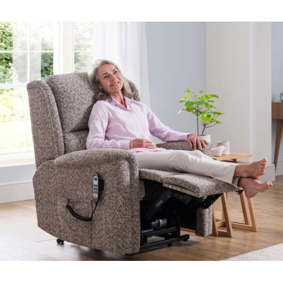 Farndon Standard Single Motor Riser Recliner - ZERO RATE VAT - 5 Year Guardsman Furniture Protection Included For Free!