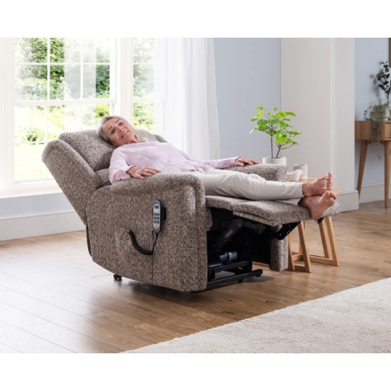 Farndon Petite Single Motor Riser Recliner - ZERO RATE VAT - 5 Year Guardsman Furniture Protection Included For Free!